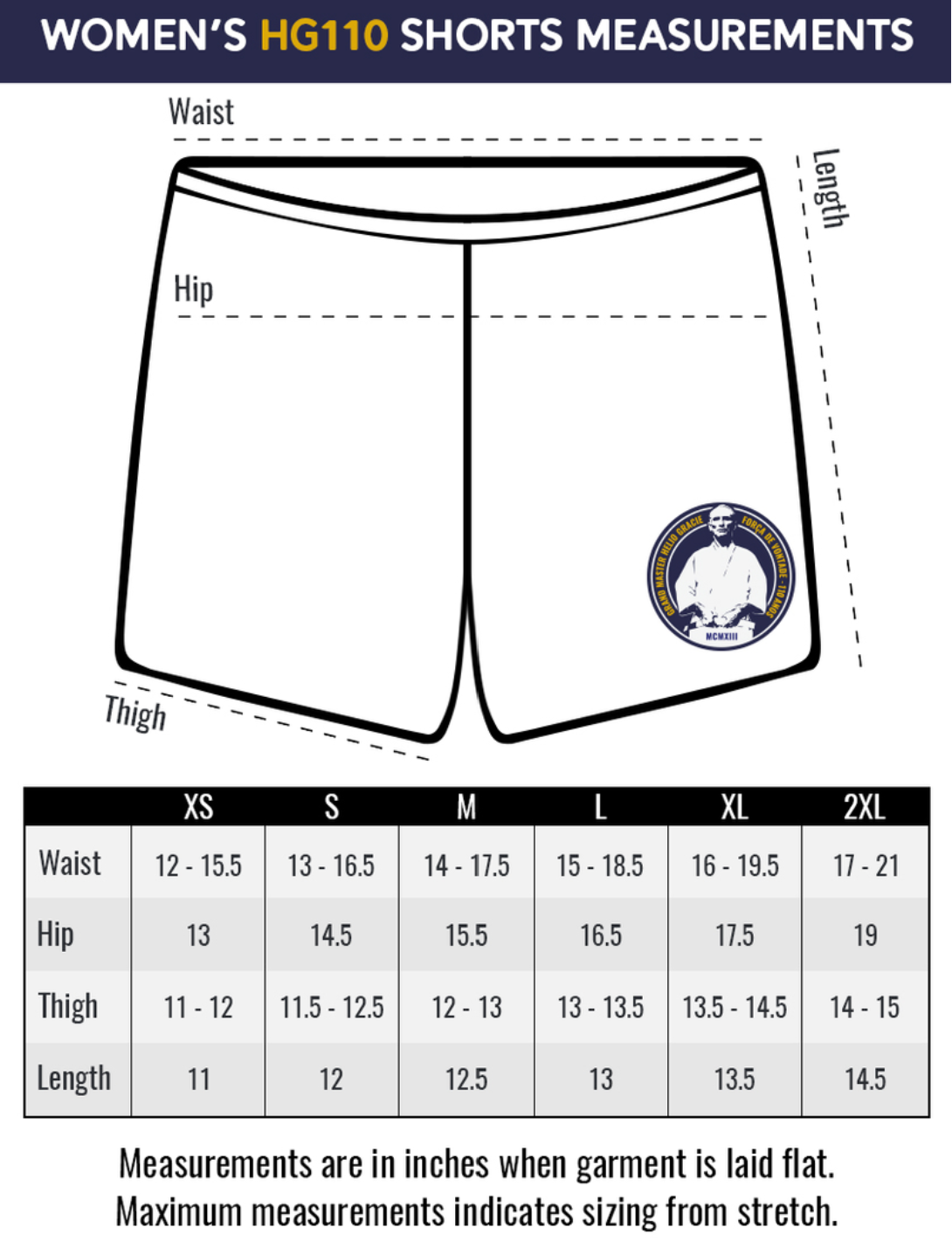 Helio Gracie 110 Combat Shorts (Women) - Pre order