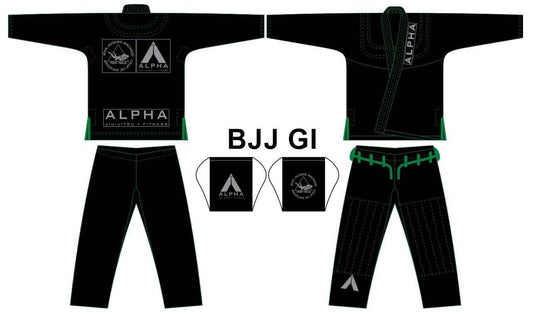Alpha Gi Black/Green - Adult